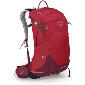 Osprey Stratos 24L Men’s Hiking Backpack, Poinsettia Red(Poinsettia Red)