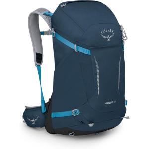 Osprey Hikelite 32L Lightweight Hiking Backpack – Durable Travel Daypack with Rain Cover for Men and Women, Black, M/L(Atlas Blue)